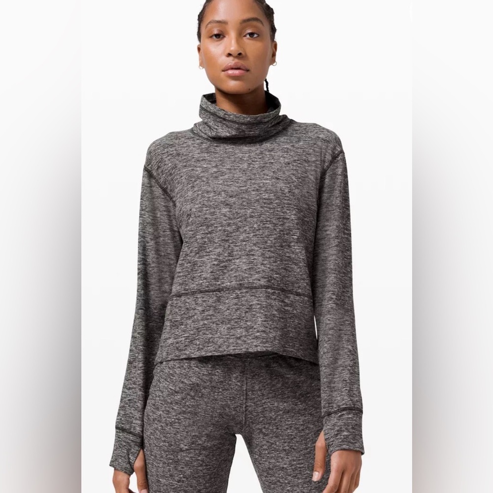 lululemon athletica Heather Gray Turtleneck Sweater